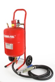 Piaskarkă sifonică Mar-Pol 19L cu manometru, regulator și odorizator de aer, pentru curățare rugină, vopsea și caroserie - Img 6