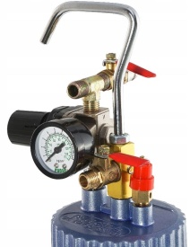 Pistol de vopsit pneumatic cu rezervor sub presiune 2L MaxRom, duză 2 mm, pentru vopsea, lac, adezivi și emulsii - Img 4
