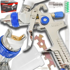 Pistol de vopsit pneumatic HVLP VERKE H-888P, duză 1,5 mm, rezervor 600 ml, pentru lucrări de vopsire precise și uniforme - Img 12