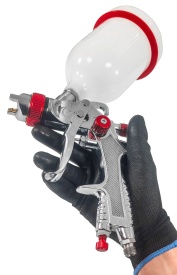 Pistol de vopsit pneumatic HVLP VERKE K-775G, duză 2,0 mm, rezervor 600 ml, pentru aplicare precisă și pulverizare uniformă - Img 4