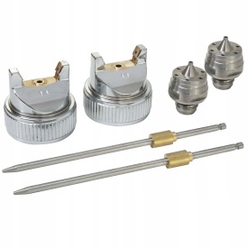 Pistol de vopsit pneumatic HVLP VERKE PREMIUM LINE cu 2 duze 1,4 mm și 1,7 mm, rezervor 600 ml - Img 8