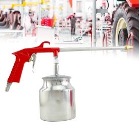 Pistol pneumatic de curățare și întreținere VERKE V81271, cu rezervor 650 ml și duză lungă pentru zone greu accesibile - Img 6