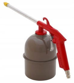 Pistol pneumatic pentru spălare și conservare VERKE V81270, cu rezervor 650 ml și duză lungă pentru zone greu accesibile - Img 5