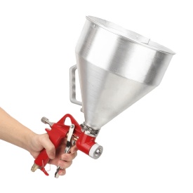 Pistol pneumatic pentru tencuit și zugrăvit VERKE 5L din aluminiu, cu duze interschimbabile 4/6/8 mm - Img 3