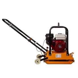 Placă compactoare 100kg MAR-POL C100 OHV M79519 – motor 4.17 CP, forță 15kN, adâncime 30cm, roți transport și mâner pliabil - Img 12