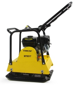 Placă compactoare 120kg MAR-POL M79517 – 6.5 CP, forță centrifugală 18kN, adâncime 35cm, sistem anti-vibrații, roți transport - Img 5