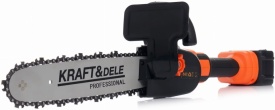 Polizor unghiular cu acumulator 20V KraftDele KD10624 2 în 1 cu adaptor de fierăstrău, 2 baterii 3.0 Ah și accesorii incluse