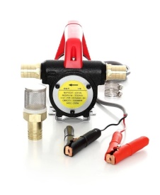 Pompa electrică portabilă 24V pentru transfer motorină, ulei și kerosen KraftDele KD1169, cu filtru extern - Img 8