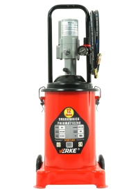 Pompa pneumatică de gresare 12L cu furtun 4 m și roți, pentru ungere sub presiune, model V86140 MaxRom - Img 3