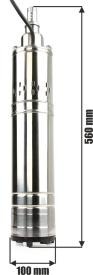 Pompa submersibilă cu șurub Mar-Pol QGD-1.5-60-0.55 M79913 pentru apă curată, 0,55 kW, 1,5 m³/h, înălțime refulare 60 m - Img 8