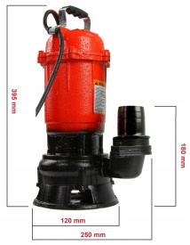 Pompa submersibilă Mar-Pol pentru apă murdară și curată cu plutitor și tocător, 0,75 kW, debit 18000 l/h, refulare 2" - Img 5