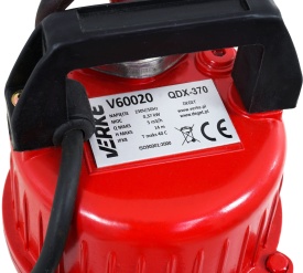 Pompa submersibilă pentru apă murdară VERKE QDX-370, 230V, 1 inch, 0,37 kW, debit 5000 l/h, înălțime refulare 14 m - Img 6
