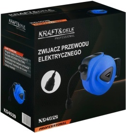 Prelungitor electric automat cu tambur 20 m KraftDele KD4029, montaj perete sau tavan, protecție la supraîncălzire - Img 11