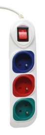 Prelungitor electric KraftDele KD4006, 3 m, cu 3 prize, protecție la suprasarcină și siguranță pentru copii - Img 2