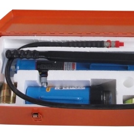 Presă hidraulică 20T M804091 – înălțime minimă 358mm, cursă 155mm, 2 valize metalice, 39kg - Img 3