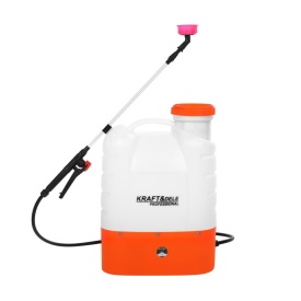 Pulverizator electric cu acumulator 16L KraftDele KD2032, 12V 8Ah, lance telescopică și set accesorii pentru grădină și culturi