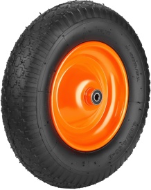 Roată pentru roabă 16 inch KraftDele KD508 cu ax și piulițe, anvelopă 4.80/4.00-8, rulare lină pentru grădină și construcții - Img 7