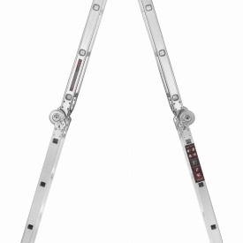 Scară multifuncțională din aluminiu KraftDele KD4071 4x4 cu platformă de lucru, înălțime maximă 460 cm - Img 9