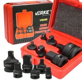 Set adaptoare reductoare de impact 6 piese MaxRom Premium Line din oțel CR-MO, pentru service auto și vulcanizare - Img 7