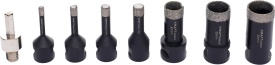 Set carote diamantate KraftDele KD11227, 12 piese, 6-68 mm, cu valiză și adaptor pentru găurire umedă în gresie și ceramică - Img 9