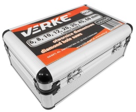 Set carote diamantate M14 MaxRom, 9 piese, 6-68 mm, cu adaptor HEX și valiză pentru gresie, faianță și piatră - Img 10