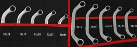 Set chei combinate și inelare Mar-Pol 47 piese din oțel Chrome Vanadium, cu etui rulabil pentru atelier și uz universal - Img 3