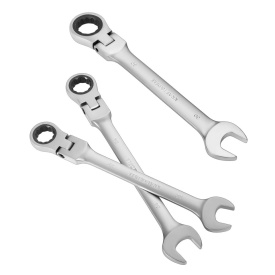 Set chei inelare cu clichet flexibile KraftDele KD11305 – 13 piese, 8-32mm, CrV, cotite 15°, valiză plastic - Img 9