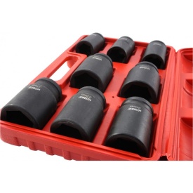 Set de chei tubulare IMPACT 8 piese 24-38mm 3/4" V39470 VERKE – Kraft&Dele