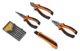 Set de scule KraftDele KD11353, 90 piese, în valiză din aluminiu, cu tubulare, chei, biți, șurubelnițe și clești - Img 5