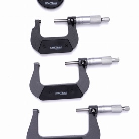 Set micrometre de exterior 0-100 mm KraftDele KD10443, 4 piese, precizie 0,01 mm, cu etaloane și valiză - Img 5