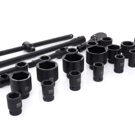 Set profesional de tubulare de impact hexagonale 3/4 inch, 26 piese, cu valiză KraftDele KD11758 - Img 9