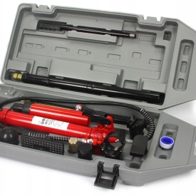 Set redresare și întindere hidraulică 10T Mar-Pol M80410BJC, cu pompă, accesorii și valiză cu roți - Img 6