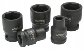 Set tubulare de impact scurte 1/2 inch, 13 piese, 10-24 mm, oțel CR-MO, în valiză, MaxRom VERKE Premium Line - Img 7