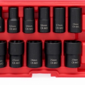 Set tubulare extractoare pentru șuruburi deteriorate 1/2" 12 piese KraftDele KD11792, cu valiză pentru demontare rapidă - Img 2
