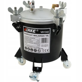 Sistem pneumatic de vopsire cu rezervor sub presiune 10L și pistol de pulverizare VERKE pentru vopsele, lacuri, adezivi și emulsii - Img 7