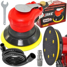 Șlefuitor orbital pneumatic 125 mm, cursă 2,5 mm, reglaj turație, pentru metal și lemn, MaxRom V81402 - Img 3