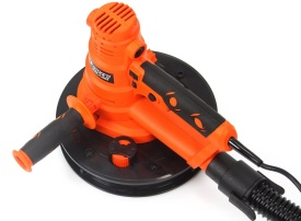 Șlefuitor pentru gips și tencuieli Mar-Pol M90202, disc 180 mm, LED 360°, reglaj turație, pornire lină și sistem de aspirare praf - Img 2