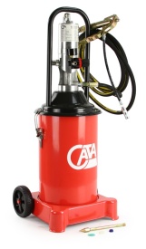 Smarownică pneumatică Mar-Pol 12L M78058, cu furtun 4 m, pistol rotativ și accesorii pentru ungere utilaje și echipamente - Img 2