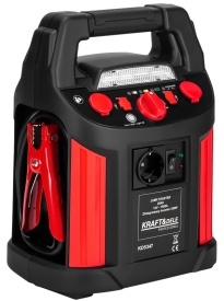 Starter auto multifuncțional KraftDele KD5347 12V cu compresor 11 bar, invertor 230V 250W și porturi USB