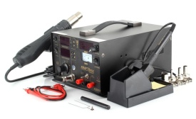 Stație 5 în 1 pentru sudură plastic și lipire cu aer cald KraftDele KD855, control digital, 4 duze - Img 5
