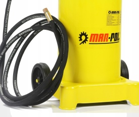 Stație pneumatică de gresare Mar-Pol 12L, pompă de gresare cu furtun 5 m și pistol rotativ pentru utilaje și echipamente cu niplu M78059 - Img 4