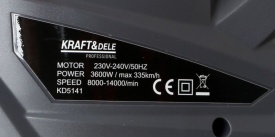 Suflantă electrică cu aspirator 2 în 1 KraftDele KD5141, 3600W, sac 45L, funcție de mărunțire frunze - Img 11