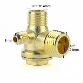 Supapa de sens pentru compresor nr.948 1/2" - 9mm - 3/8" - Img 2