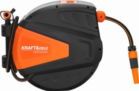 Tambur automat furtun grădină 30m + 2m KraftDele KD2153 – 1/2”, montaj perete, retragere automată - Img 2
