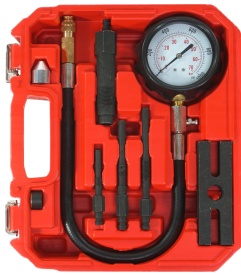 Tester compresie motor diesel 16 piese MaxRom, 0-70 bar, cu adaptoare pentru bujii incandescente și injectoare, valiză inclusă - Img 6
