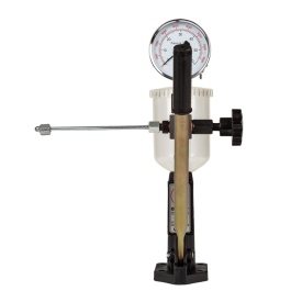 Tester pentru capete de injectoare diesel Mar-Pol M57686, 0-600 bar, cu manometru, rezervor și 2 adaptoare - Img 7