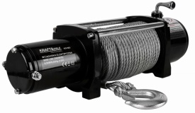 Troliu electric auto 12V KraftDele KD1563, 8000 lbs / 3629 kg, cu cablu de oțel 28 m, telecomandă și husă