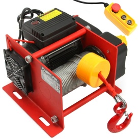 Troliu electric cu cablu 30 m Mar-Pol M80785, capacitate 300/600 kg, 230V, pentru atelier, garaj și șantier