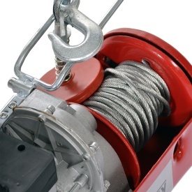 Troliu electric cu cablu KraftDele KD1524, capacitate 125/250 kg, ridicare 12 m, motor 550W pentru atelier și șantier - Img 3