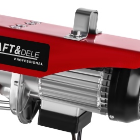 Troliu electric cu cablu KraftDele KD1525, 250/500 kg, ridicare 12 m, motor 1000W, pentru atelier, garaj și șantier - Img 6